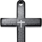 Cross Necklace for Men Cross Pendant STRENGTH Bible Verse Stainless Steel Necklace