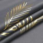 Blackout Curtains for Bedroom Living Room Palm Tree and Wheat Pattern Thermal Insulated Window Curtain Panels for Dining Room, 42Wx84L, Dark Grey, 1Pair