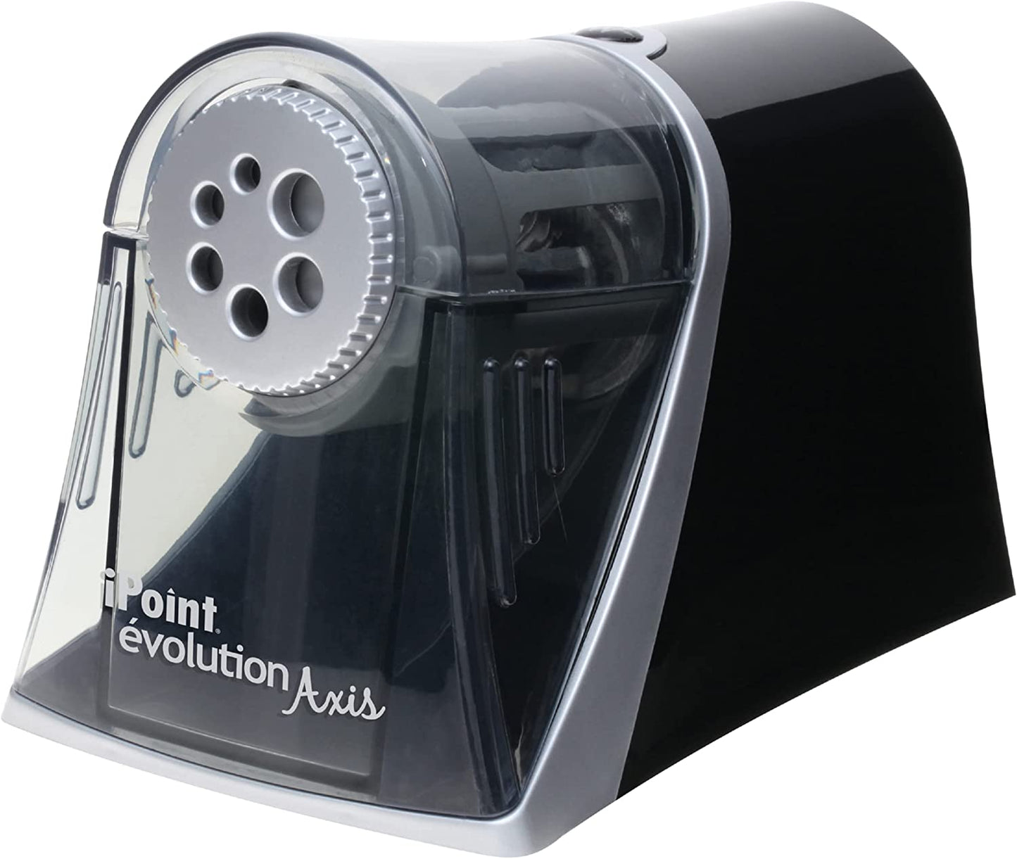 Westcott Electric Ipoint Evolution Axis Heavy Duty Classroom Pencil Sharpener, Black and Silver