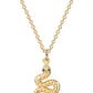 Animal Necklace for Women 18K Gold Filled Dainty Butterfly Pendant Stereoscopic Snake Necklace Eagle Necklace Gold Jewelry Gift for Her