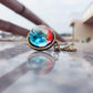 Eight Planets Necklace Pendent Double-Sided Glass Ball Universe Galaxy Solar System Guardian Stars Necklace for Women