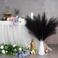 7-Pcs 38"/3.1FT Faux Pampas Grass Large Tall Fluffy Artificial Fake Flower Boho Decor Bulrush Reed Grass for Vase Filler Farmhouse Home Wedding Decor (Black)
