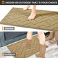 Indoor Doormat, Front Back Door Mat Rubber Backing Non Slip Door Mats 20”X31.5” Absorbent Resist Dirt Entrance Doormat inside Floor Mats for Entryway Machine Washable Low-Profile (Brown)