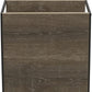 Square Wooden Side Table/End Table with Storage Shelf, Ashwood