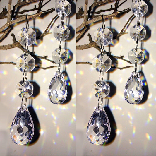 30Pcs Christmas Drops Ornaments Festival Party Xmas Tree Hanging Decorations