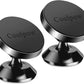 【2-Pack】Magnetic Phone Holder for Car, [ Super Strong Magnet ] [ with 4 Metal Plate ] Iphone Magnetic Car Mount for Cell Phone, [ 360° Rotation ] Universal Dashboard Car Mount Fits All Smartphones