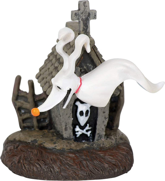 Department56 Nightmare before Christmas Village Accessories Zero and His Dog House Figurine, 2", Multicolor