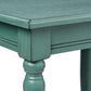 Simplify 24" End Side Table, 24 X 19.5 X 15.75, Antique Iced Blue