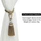 4 Pack Curtain Hand-Woven Tiebacks Crystal Holdbacks Home Decorative Tassels (Golden, 4 Pack)