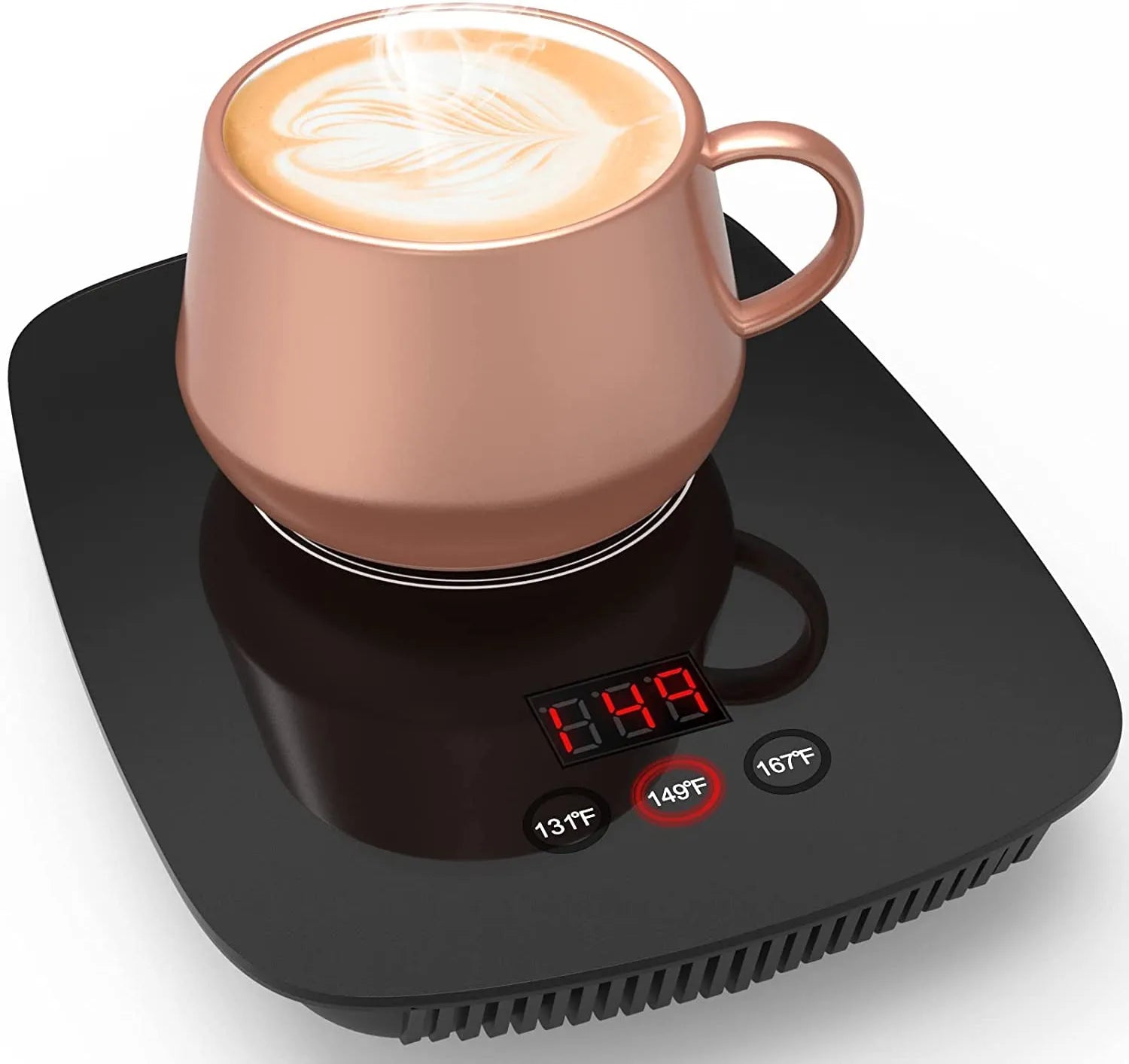 Coffee Mug Warmer for Desk with Heating Function 25 Watt Electric Beverage Warmer with Adjustable Temperature 131℉/ 55℃Or 167℉/ 75℃ (Without Mug)