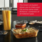 8-Piece Brilliance Glass Food Storage Containers with Lids for Lunch, Meal Prep, and Leftovers, Dishwasher and Oven Safe, Clear/Grey