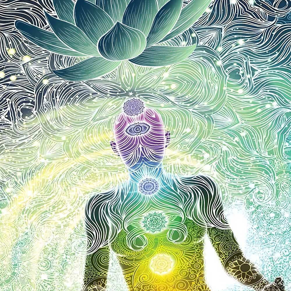 Chakra Vertical Tapestry, Seven Chakra Yoga Meditation Zen Decor Tapestry Wall Hanging for Bedroom, Hippie Lotus Spiritual Tapestries Poster Beach Blanket College Dorm Home (40W X 60H)