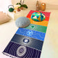 Chakra Yoga Mat Meditation Rug Beach Towels Sunscreen Shawl Spiritual Reiki Chakras Wall Tapestry Decor Boho Throw Blanket 59 In