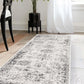 Sofia Collection Traditional Vintage Gray Runner Rug (2' X 7')