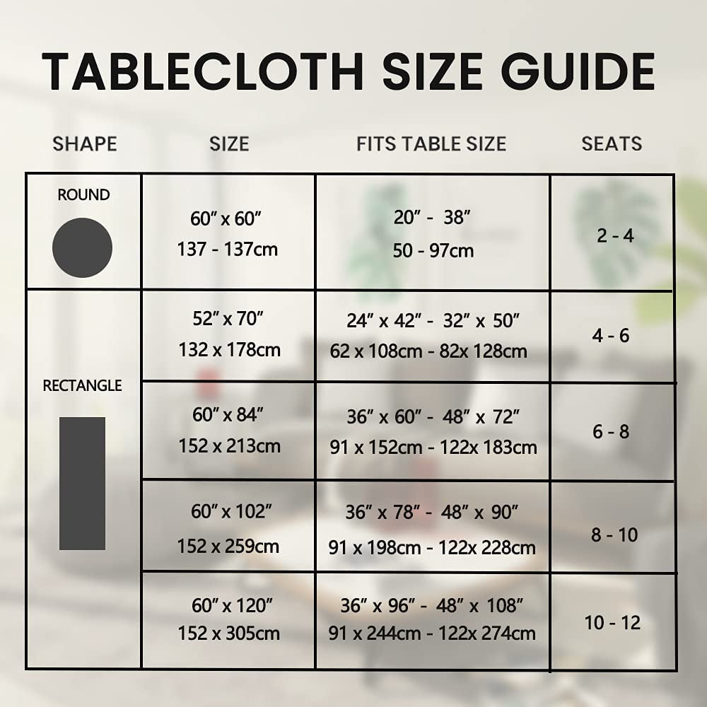 Rectangle Vinyl Tablecloth,100% Waterproof Heavy Duty Oil Spill Proof Stain Resistant Plastic PU Table Cover with Flannel Backing for Kitchen/Dining/Parties（Rose Beige, 60 X 84