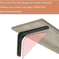 Long Wall Shelves, 31.5 Inch Wall Mounted Shelves Set of 2, Easy-To-Install, Wall Storage Ledges with Sturdy Metal Brackets for Living Room, Bathroom, Bedroom, Kitchen, Grey Wash