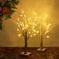 2-Pack 2FT Lighted Birch Tree for Tabletop, Birch Christmas Tree with Lights, Warm White 48 Leds Birch Tree Light for Christmas Decorations Indoor Bedroom Home Wedding Holiday Thanksgiving Gifts