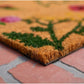 AZ105991729 Floral Hello Doormat, 17" X 29", Multicolor