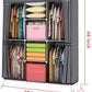 Wardrobe Storage Closet Clothes Portable Wardrobe Storage Closet Portable Closet Organizer Portable Closets Wardrobe Closet Organizer Shelf Wardrobe Clothes Organizer Standing Closet Gray