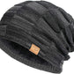 Slouchy Beanie for Men Winter Hats for Guys Cool Beanies Mens Lined Knit Warm Thick Skully Stocking Binie Hat