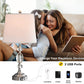 Crystal Table Lamps Set of 2 with Dual USB Charging Ports, Stacked Crystal Ball Nightstand Lamp with White Fabric Shade, Perfect Elegant Bed Lamp for Bedroom, Living Room, Office( Silver)