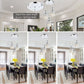 NOPTEG 3 Lights Modern Petal Ceiling Light LED Pendant Lamp Dining Room Chandelier (White)