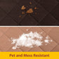 Sofa Cover Reversible Couch Cover for Dogs with Elastic Straps Water Resistant Furniture Protector for Pets Couch Cover for 3 Cushion Couch (Sofa, Coffee/Beige)