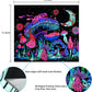 Mushroom Tapestry Moon and Stars Tapestries Plants Tapestry Starry Night Sky Tapestry Monster Tapestry Wall Hanging for Room (51.2 × 59.1 Inches)