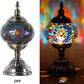 Anton Turkish Mosaic Glass Decorative Table Lamp Moroccan Lantern Home Decor Night Light for Living Bedroom Room (Multicolour)