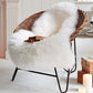 Faux Fur Rug Sheepskin Rug Runner 2'X4' Soft Sheepskin Fur Chair Couch Cover Milk White Sheepskin Area Throw Rug Runner for Bedroom Kids Nursery Living Room