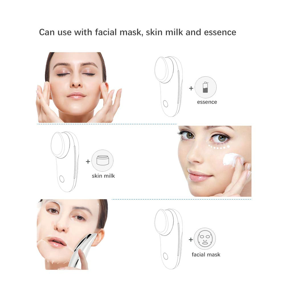 Facial Massager Deep Cleanser with Sonic Vibration Massaging Deep Moisturizer Cleanser Device TB-1681