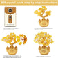 Feng Shui Citrine/Yellow Crytal Money Tree Bonsai with Chinese Decoration for Luck and Wealth