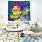 Honweii the Simpsons Tapestry Bart Tapestry Wall Hanging Home Decoration Blacnket for Bedroom(51.1'' X 59.1'' Inches,130*150 Cm)-2