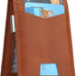 Slim Minimalist Front Pocket Wallet with Money Clip for Men, Genuine Leather RFID Blocking