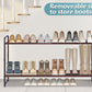 3-Tier Long Shoe Rack for Closet Stackable Wide Shoe Shelf Organizer and Storage for Floor, Entryway (Bronze)