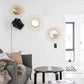 3 Pack Gold Mirrors for Wall Metal Sunburst Wall Mirrors Home Décor Decorative Hanging Wall Art for Living Room Bedroom Entryway