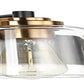 Bathroom Vanity Light Black and Bronze Durable Glass Globe Vintage Stylish Lighting 6 Lights(8580)