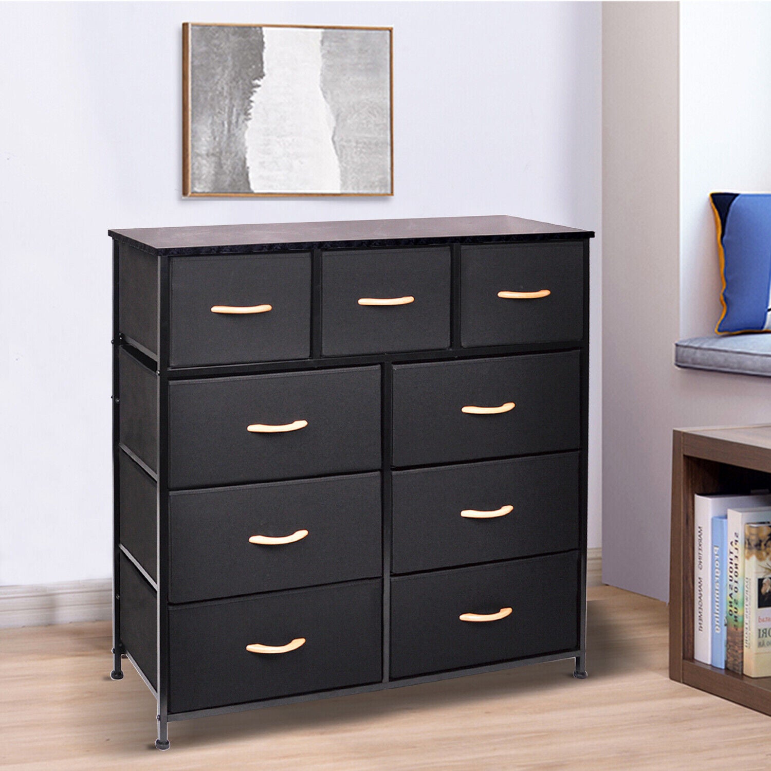 Dresser 9 Drawer Bedroom Furniture Storage Chest Organizer Closet Cabinet Home