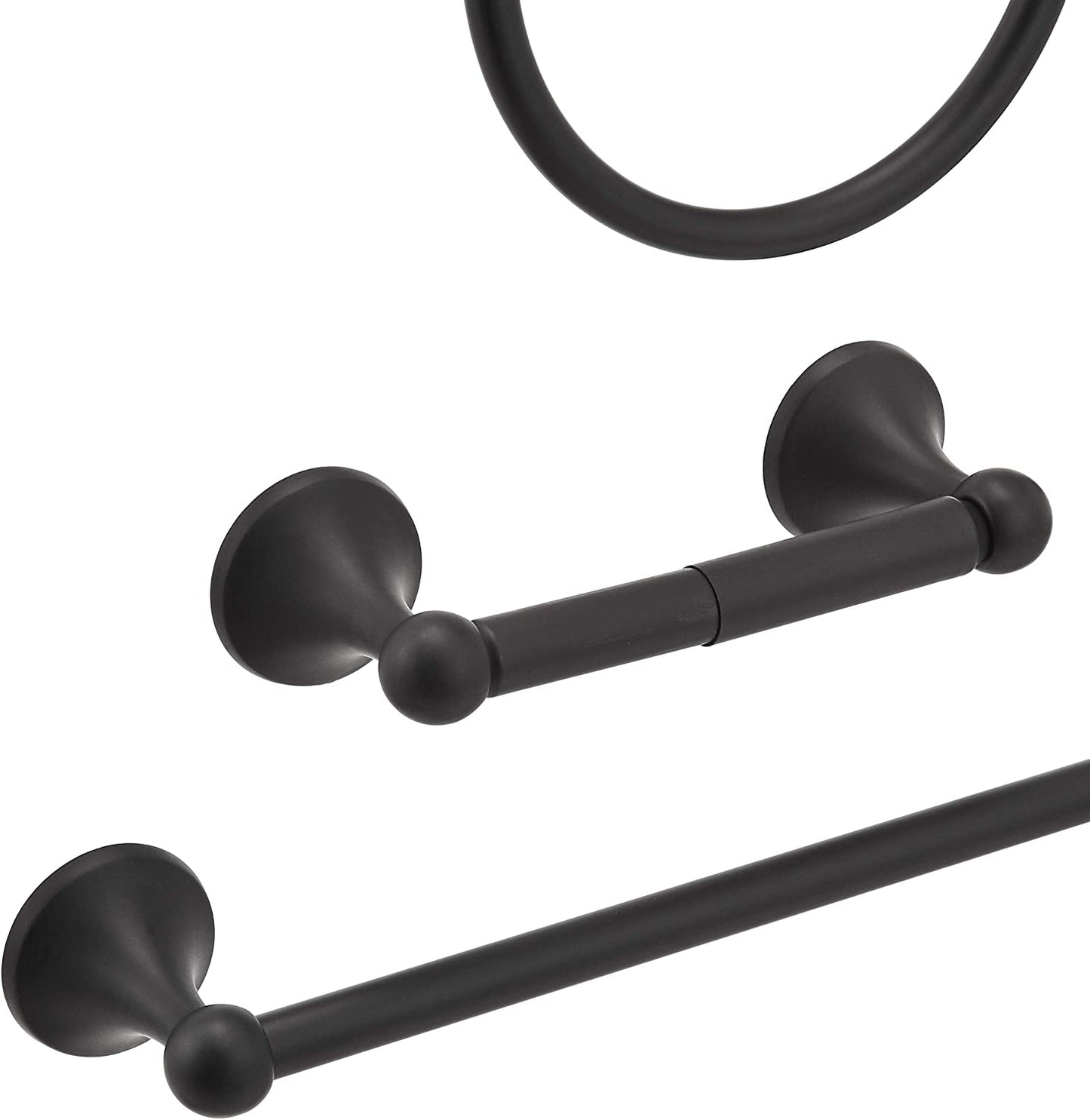5-Piece Bathroom Set - Standard, Black