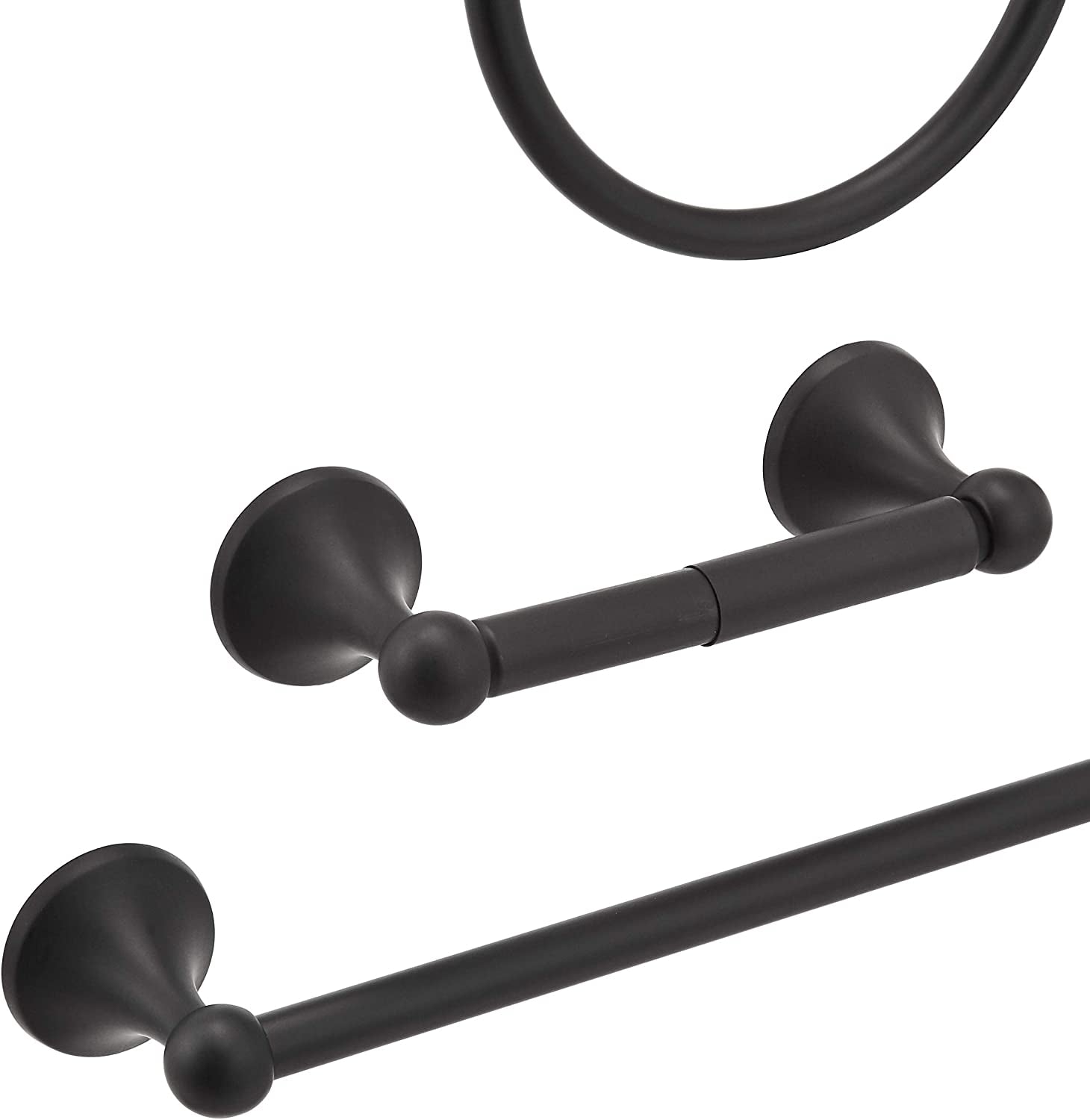 5-Piece Bathroom Set - Standard, Black