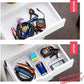 25 Pcs Drawer Organizer Set Dresser Desk Drawer Dividers - 4 Size Bathroom Vanity Cosmetic Makeup Trays - Multipurpose Clear Plastic Storage Bins for Jewelries, Kitchen Gadgets and Office Accessories