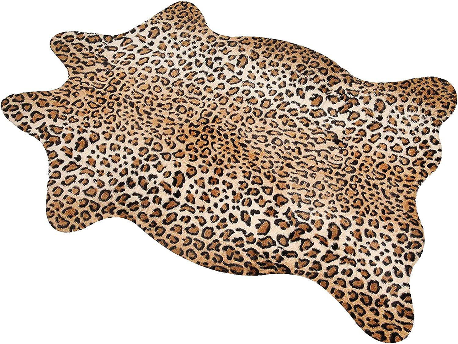 Leopard Rug Cheetah Print Rug Area Carpet Cute Western Decor Animal Skin Rugs for Living Room Bedroom Non-Slip 43.3" L X 29.5" W(3.6Ft X 2.4Ft)