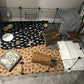DIY Small Animal Playpen, Pet Playpen, Rabbit Cage, Guinea Pig Cages, Puppy Playpen, Kitten Playpen | Indoor & Outdoor Portable Metal Wire Yard Fence (16Pcs Metal Panels)