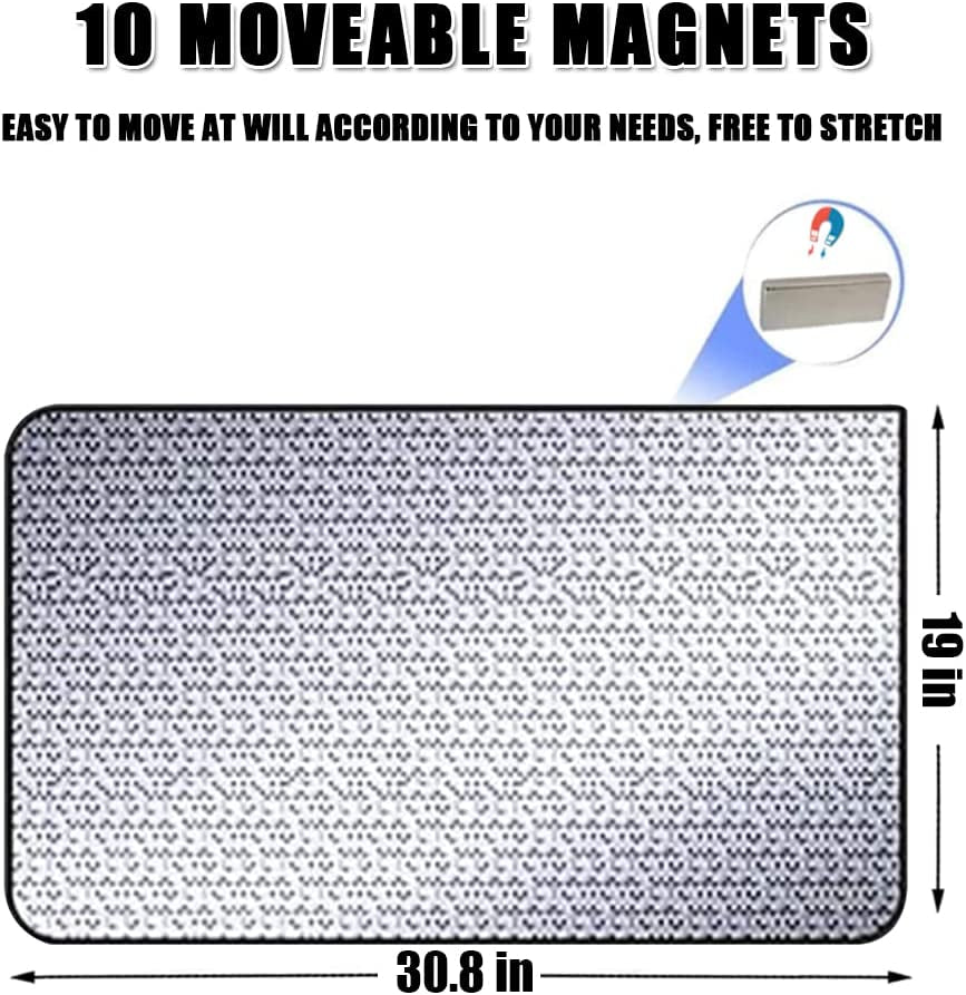 Car Window Shades - 4 Pcs Side Window Sun Shade Interior Sun Protection Curtains Magnetic Retractable Fordable Car Window Screen Auto Accessories