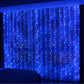 300LED Blue Fairy Curtain Lights with Remote 8 Modes Timer for Bedroom, 9.8X9.8Ft USB Plug in Fairy Hanging String Lights for Outdoor, Weddings, Party, Garden, Wall, Decorations