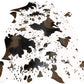 Cow Print Rug Faux Cowhide Area Carpet Animal Print Mat for Living Room Bedroom Non-Slip 3.6X2.5Ft (110Cmx75Cm)