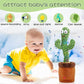 Singing Cactus Plush Toy Glow Dancing Electronic Recording Funny Song Fun Toy US