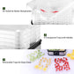 Food Dehydrator, Electric 5-Tire Fruit Vegetable Dryer with Adjustable Temperature Control from 104?-158?, 5 Stackable Drying Trays (Knob Adjustment)
