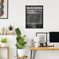 Success Nutritional Facts | Motivational Poster, Great Wall Art for Home Décor
