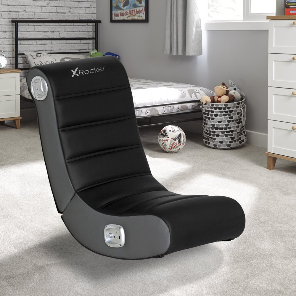 X Rocker Play 2.0 Floor Rocker Gaming Chair, Black